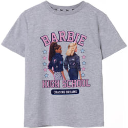 Barbie - T-shirt HIGH SCHOOL - Fille (Gris chiné)