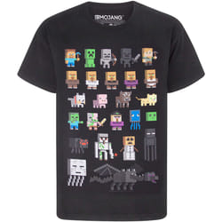 Minecraft - T-shirt - Enfant (Noir)