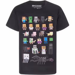 Minecraft - T-shirt - Enfant (Noir)