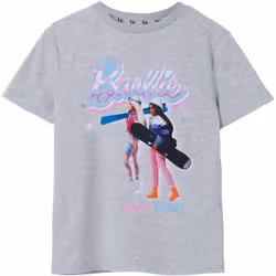 Barbie - T-shirt MERRY & BRIGHT - Fille (Gris chiné)