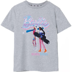 Barbie - T-shirt MERRY & BRIGHT - Fille (Gris chiné)