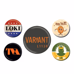 Loki - Ensemble Badge TVA (Multicolore)
