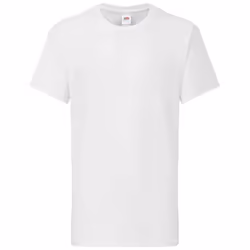 Fruit of the Loom - T-shirt ICONIC PREMIUM - Enfant (Blanc)
