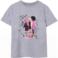 Barbie - T-shirt THERE IS POWER IN KINDNESS - Fille (Gris)