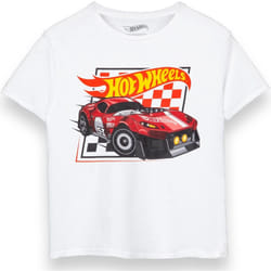 Hot Wheels - T-shirt - Garçon (Blanc)