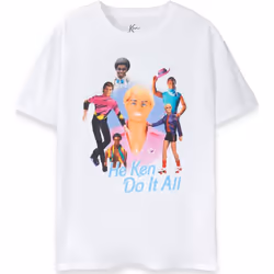 Barbie - T-shirt HE KEN DO IT ALL - Homme (Blanc)