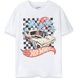 Hot Wheels - T-shirt - Homme (Blanc)