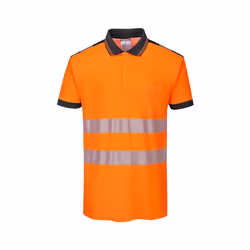 Portwest - Polo haute visibilité PW3 - Homme (Orange / Noir)