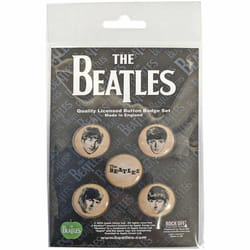 The Beatles - Badge SHE LOVES YOU (Beige / Noir)