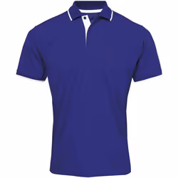 Premier - Polo COOLCHECKER - Homme (Bleu roi / Blanc)