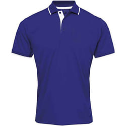 Premier - Polo COOLCHECKER - Homme (Bleu roi / Blanc)