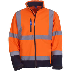 Yoko - Veste softshell - Adulte (Orange / Bleu marine)