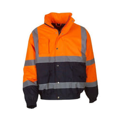 Yoko - Blouson d´aviateur - Adulte (Orange / Bleu marine)