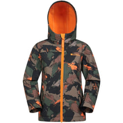 Mountain Warehouse - Veste softshell EXODUS - Enfant (Kaki foncé)