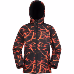 Mountain Warehouse - Veste softshell EXODUS - Enfant (Rouille / Noir)