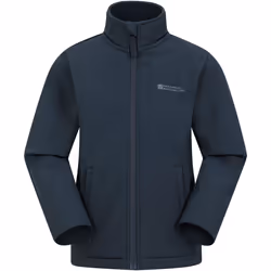 Mountain Warehouse - Veste softshell GRASMERE - Enfant (Bleu marine)