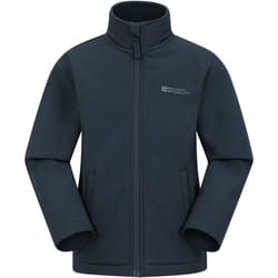 Mountain Warehouse - Veste softshell GRASMERE - Enfant (Bleu marine)