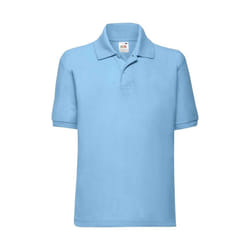 Fruit Of The Loom - Polo manches courtes - Unisexe (Bleu ciel)