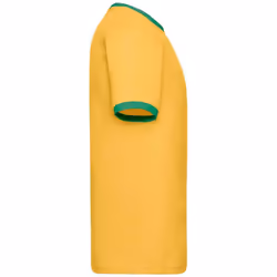 Fruit of the Loom - T-shirt RINGER - Homme (Tournesol / Vert)