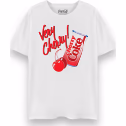 Coca-Cola - T-shirt VERY CHERRY CHERRY COKE - Femme (Blanc)