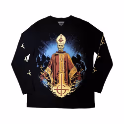 Ghost - T-shirt PAPA & RADIENT GHOULS - Adulte (Noir)