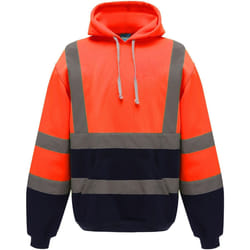 Yoko - Sweat à capuche - Homme (Orange / Bleu marine)