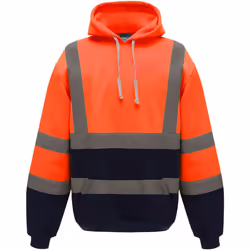 Yoko - Sweat à capuche - Homme (Orange / Bleu marine)