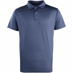 Premier - Polo COOLCHECKER - Adulte (Bleu marine)