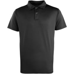 Premier - Polo COOLCHECKER - Adulte (Noir)