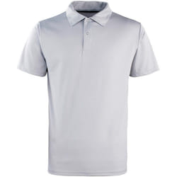 Premier - Polo COOLCHECKER - Adulte (Argenté)