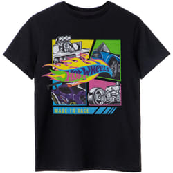Hot Wheels - T-shirt MADE TO RACE - Garçon (Noir)