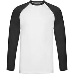 Fruit of the Loom - T-shirt - Homme (Blanc / Noir)