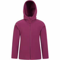 Mountain Warehouse - Veste à capuche CAMBER - Enfant (Pourpre)