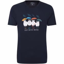 Mountain Warehouse - T-shirt GREAT BRITISH WEATHER - Homme (Bleu marine)