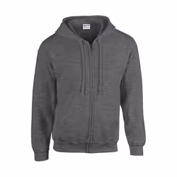 Gildan - Veste à capuche - Homme (Gris foncé chiné)