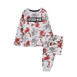 Spider-Man - Ensemble de pyjama long - Garçon (Gris / Rouge)