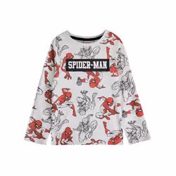 Spider-Man - Ensemble de pyjama long - Garçon (Gris / Rouge)