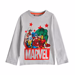 Marvel Avengers - Ensemble de pyjama long - Garçon (Noir / Gris)