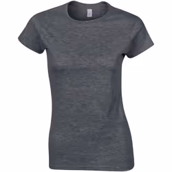 Gildan - T-shirt SOFTSTYLE - Femme (Gris foncé chiné)