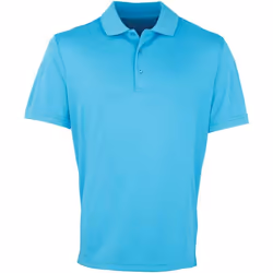 Premier - Polo COOLCHECKER - Homme (Turquoise vif)