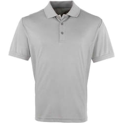 Premier - Polo COOLCHECKER - Homme (Argenté)