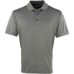 Premier - Polo COOLCHECKER - Homme (Gris foncé)