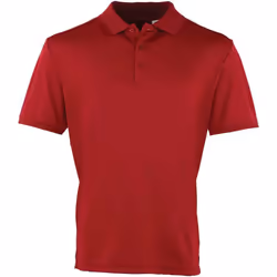 Premier - Polo COOLCHECKER - Homme (Bordeaux)