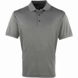Premier - Polo COOLCHECKER - Homme (Gris foncé)