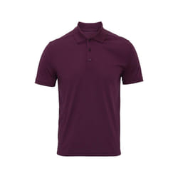 Premier - Polo COOLCHECKER - Homme (Aubergine)