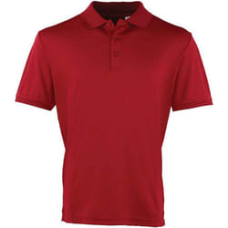 Premier - Polo COOLCHECKER - Homme (Bordeaux)