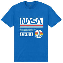 NASA - T-shirt - Adulte (Bleu roi)