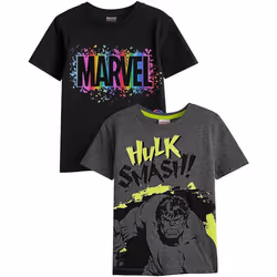 Marvel - T-shirts SMASH - Garçon (Noir / Gris)