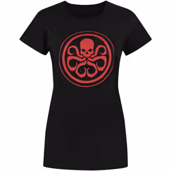 Marvel - T-shirt à logo HYDRA - Femme (Noir)