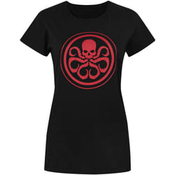 Marvel - T-shirt à logo HYDRA - Femme (Noir)